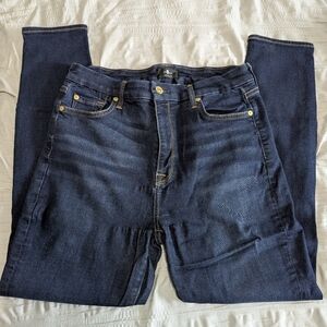 7 For All Mankind Ankle Skinny Jeans 30 Waist
